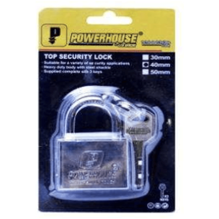 Powerhouse Top Security Padlock Short Shackle - KHM Megatools Corp. Powerhouse Top Security Padlock Short Shackle - KHM Megatools Corp.
